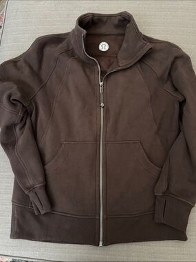 lululemon athletica Brown Full-Zip Sweatshirt Hoodie